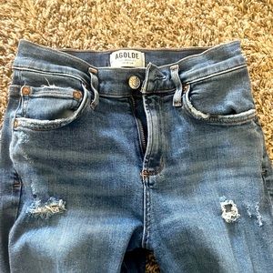 AGOLDE skinny distressed jeans